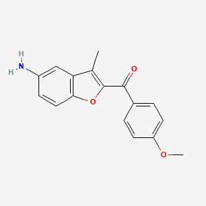 (5-Amino-3-methylbenzofuran-2-yl)(4-methoxyphenyl)methanone