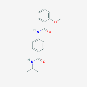molecular formula C19H22N2O3 B269030 N-{4-[(sec-butylamino)carbonyl]phenyl}-2-methoxybenzamide 
