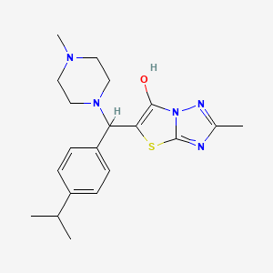 5-((4-Isopropylphenyl)(4-methylpiperazin-1-yl)methyl)-2-methylthiazolo[3,2-b][1,2,4]triazol-6-ol