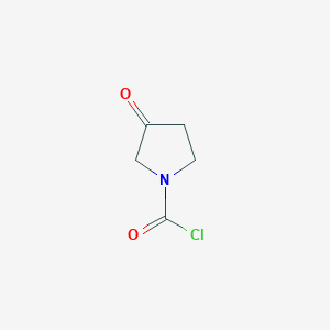 molecular formula C5H6ClNO2 B2690335 3-氧代吡咯啉-1-甲酰氯 CAS No. 2551118-57-9
