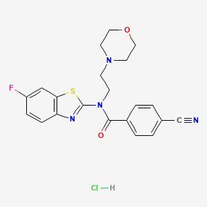 4-cyano-N-(6-fluorobenzo[d]thiazol-2-yl)-N-(2-morpholinoethyl)benzamide hydrochloride