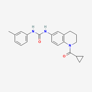 1-(1-(Cyclopropanecarbonyl)-1,2,3,4-tetrahydroquinolin-6-yl)-3-(m-tolyl)urea