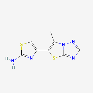 4-(6-Methyl[1,3]thiazolo[3,2-b][1,2,4]triazol-5-yl)-1,3-thiazol-2-ylamine
