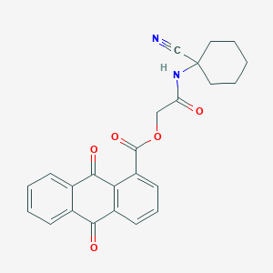 [2-[(1-Cyanocyclohexyl)amino]-2-oxoethyl] 9,10-dioxoanthracene-1-carboxylate