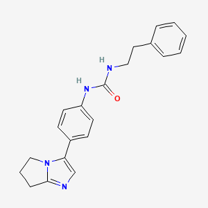 1-(4-(6,7-dihydro-5H-pyrrolo[1,2-a]imidazol-3-yl)phenyl)-3-phenethylurea