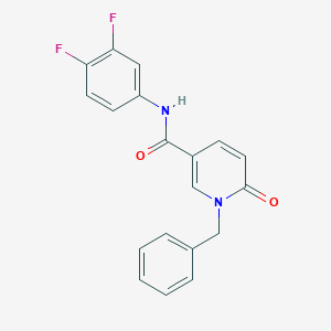 molecular formula C19H14F2N2O2 B2690416 1-苄基-N-(3,4-二氟苯基)-6-氧代-1,6-二氢吡啶-3-羧酰胺 CAS No. 1004256-24-9
