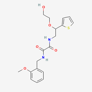 N1-(2-(2-hydroxyethoxy)-2-(thiophen-2-yl)ethyl)-N2-(2-methoxybenzyl)oxalamide