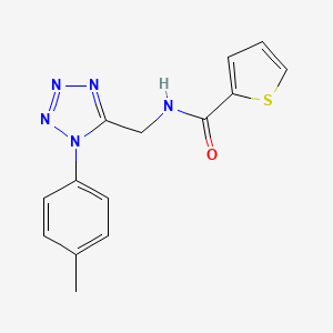 N-((1-(p-tolyl)-1H-tetrazol-5-yl)methyl)thiophene-2-carboxamide