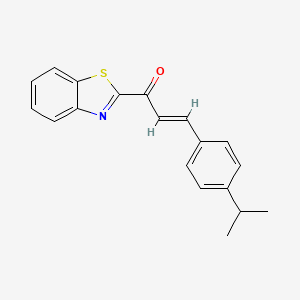 (E)-1-(benzo[d]thiazol-2-yl)-3-(4-isopropylphenyl)prop-2-en-1-one