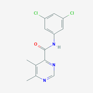 molecular formula C13H11Cl2N3O B2690429 N-(3,5-Dichlorophenyl)-5,6-dimethylpyrimidine-4-carboxamide CAS No. 2380081-30-9