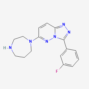 6-(1,4-Diazepan-1-yl)-3-(3-fluorophenyl)-[1,2,4]triazolo[4,3-b]pyridazine