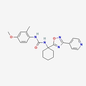 1-(4-Methoxy-2-methylphenyl)-3-{1-[3-(pyridin-4-yl)-1,2,4-oxadiazol-5-yl]cyclohexyl}urea