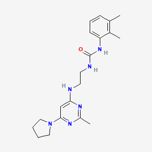 1-(2,3-Dimethylphenyl)-3-(2-((2-methyl-6-(pyrrolidin-1-yl)pyrimidin-4-yl)amino)ethyl)urea