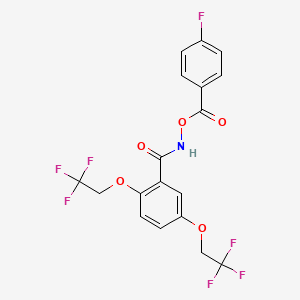 N-((4-fluorobenzoyl)oxy)-2,5-bis(2,2,2-trifluoroethoxy)benzenecarboxamide