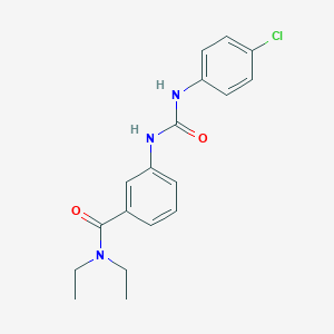 molecular formula C18H20ClN3O2 B269046 3-{[(4-chloroanilino)carbonyl]amino}-N,N-diethylbenzamide 