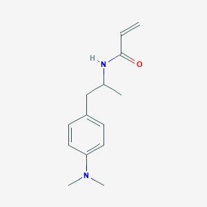 molecular formula C14H20N2O B2690464 N-[1-[4-(Dimethylamino)phenyl]propan-2-yl]prop-2-enamide CAS No. 2411312-37-1