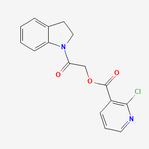 2-Chloro-3-pyridinecarboxylic acid [2-(2,3-dihydroindol-1-yl)-2-oxoethyl] ester