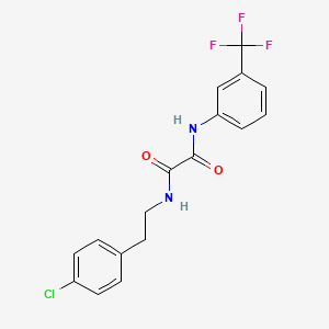 molecular formula C17H14ClF3N2O2 B2690473 N1-(4-chlorophenethyl)-N2-(3-(trifluoromethyl)phenyl)oxalamide CAS No. 882822-74-4