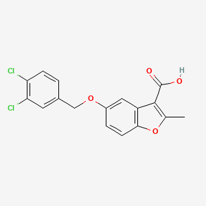 5-[(3,4-Dichlorophenyl)methoxy]-2-methyl-1-benzofuran-3-carboxylic acid