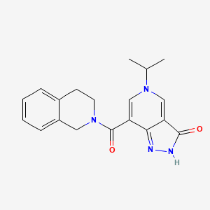 5-isopropyl-7-(1,2,3,4-tetrahydroisoquinoline-2-carbonyl)-2H-pyrazolo[4,3-c]pyridin-3(5H)-one
