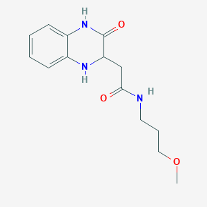 N-(3-methoxypropyl)-2-(3-oxo-1,2,3,4-tetrahydroquinoxalin-2-yl)acetamide