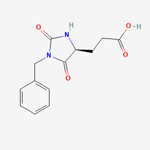 3-[(4S)-1-benzyl-2,5-dioxoimidazolidin-4-yl]propanoic acid