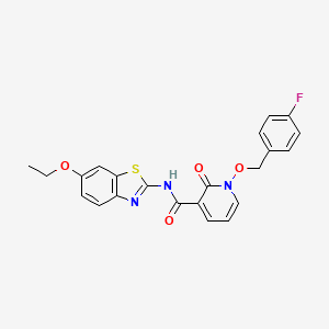 N-(6-ethoxybenzo[d]thiazol-2-yl)-1-((4-fluorobenzyl)oxy)-2-oxo-1,2-dihydropyridine-3-carboxamide