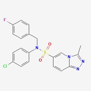 N-(4-chlorophenyl)-N-(4-fluorobenzyl)-3-methyl[1,2,4]triazolo[4,3-a]pyridine-6-sulfonamide