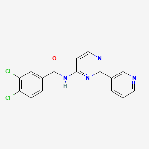 3,4-dichloro-N-[2-(3-pyridinyl)-4-pyrimidinyl]benzenecarboxamide
