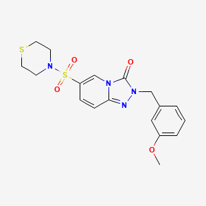 2-(3-methoxybenzyl)-6-(thiomorpholinosulfonyl)-[1,2,4]triazolo[4,3-a]pyridin-3(2H)-one