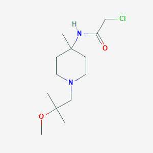 2-Chloro-N-[1-(2-methoxy-2-methylpropyl)-4-methylpiperidin-4-yl]acetamide