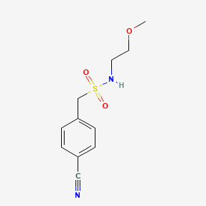 1-(4-cyanophenyl)-N-(2-methoxyethyl)methanesulfonamide