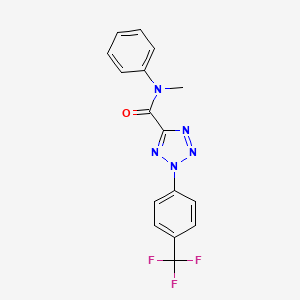 N-methyl-N-phenyl-2-(4-(trifluoromethyl)phenyl)-2H-tetrazole-5-carboxamide