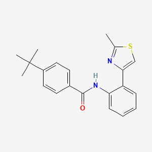 4-(tert-butyl)-N-(2-(2-methylthiazol-4-yl)phenyl)benzamide