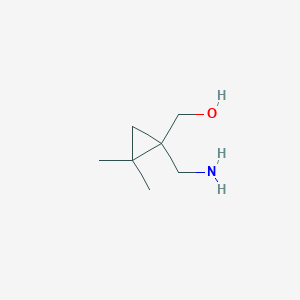 molecular formula C7H15NO B2690549 [1-(Aminomethyl)-2,2-dimethylcyclopropyl]methanol CAS No. 1340463-43-5