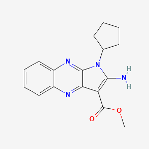 methyl 2-amino-1-cyclopentyl-1H-pyrrolo[2,3-b]quinoxaline-3-carboxylate