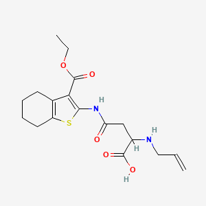 2-(Allylamino)-4-((3-(ethoxycarbonyl)-4,5,6,7-tetrahydrobenzo[b]thiophen-2-yl)amino)-4-oxobutanoic acid