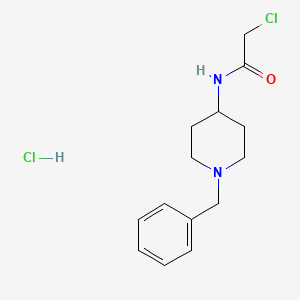 molecular formula C14H20Cl2N2O B2690577 N-(1-benzylpiperidin-4-yl)-2-chloroacetamide hydrochloride CAS No. 1052546-41-4
