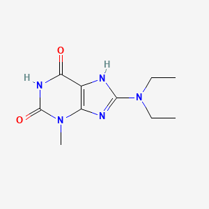 molecular formula C10H15N5O2 B2690578 8-(二乙基氨基)-3-甲基-1,3,7-三氢嘌呤-2,6-二酮 CAS No. 299419-46-8