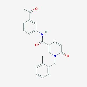 N-(3-acetylphenyl)-1-(2-methylbenzyl)-6-oxo-1,6-dihydropyridine-3-carboxamide