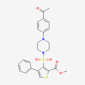 Methyl 3-{[4-(4-acetylphenyl)piperazin-1-yl]sulfonyl}-4-phenylthiophene-2-carboxylate