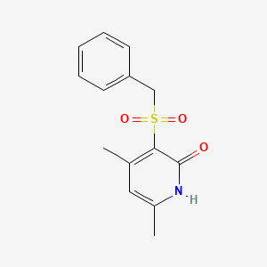 3-(benzylsulfonyl)-4,6-dimethyl-2(1H)-pyridinone