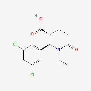 (2R,3R)-2-(3,5-dichlorophenyl)-1-ethyl-6-oxopiperidine-3-carboxylic acid