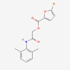 molecular formula C15H14BrNO4 B2690610 [2-(2,6-二甲基苯胺基)-2-氧代乙基] 5-溴呋喃-2-羧酸酯 CAS No. 386277-09-4