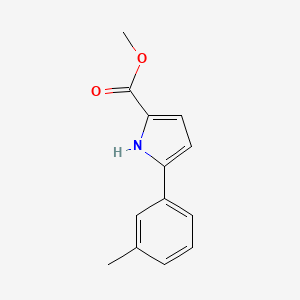 methyl 5-(3-methylphenyl)-1H-pyrrole-2-carboxylate