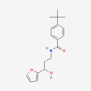4-(tert-butyl)-N-(3-(furan-2-yl)-3-hydroxypropyl)benzamide