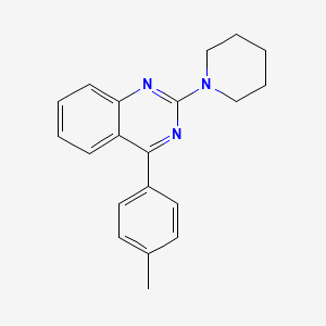 molecular formula C20H21N3 B2690634 4-(4-Methylphenyl)-2-piperidin-1-ylquinazoline CAS No. 14005-55-1