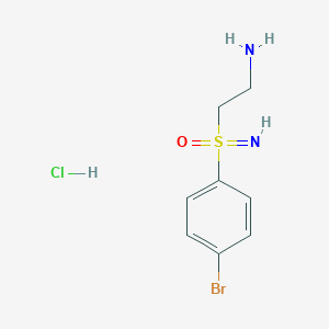 2-[(4-Bromophenyl)sulfonimidoyl]ethanamine;hydrochloride
