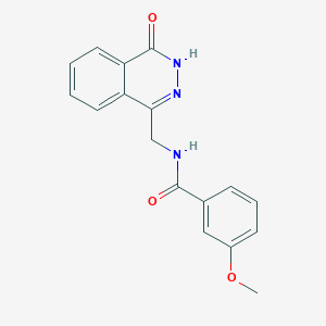 molecular formula C17H15N3O3 B2690650 3-methoxy-N-((4-oxo-3,4-dihydrophthalazin-1-yl)methyl)benzamide CAS No. 896374-20-2