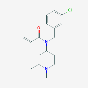 N-[(3-Chlorophenyl)methyl]-N-(1,2-dimethylpiperidin-4-yl)prop-2-enamide